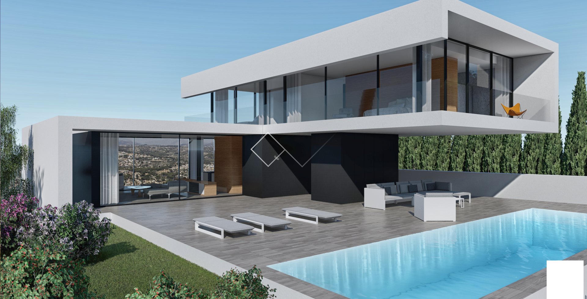 Project - Moderne design villa te koop in El Portet, Moraira - Zeezicht