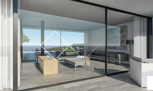 Meerblick - Moderne Design-Villa zu verkaufen in El Portet, Moraira