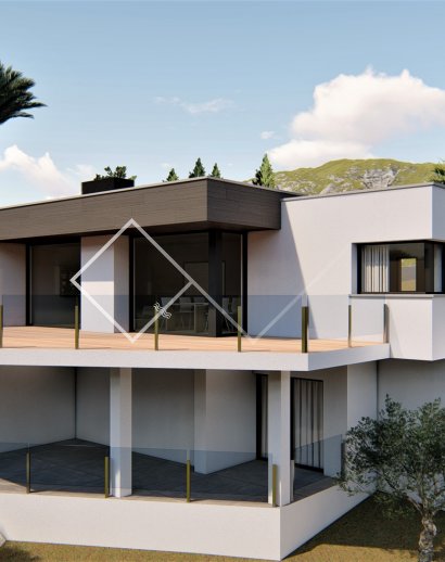 villa secret - Project voor moderne zeezicht villa in Benitachell