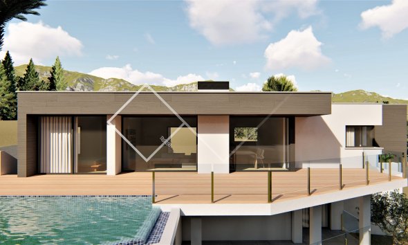 design villa - Project voor moderne zeezicht villa in Benitachell