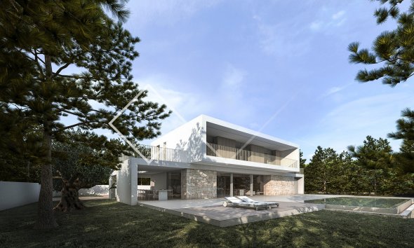 gran parcela - Moderna villa de nueva construcción en venta en Calpe