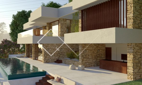 pierre et bois - Villa moderne à vendre à Altea près du golf