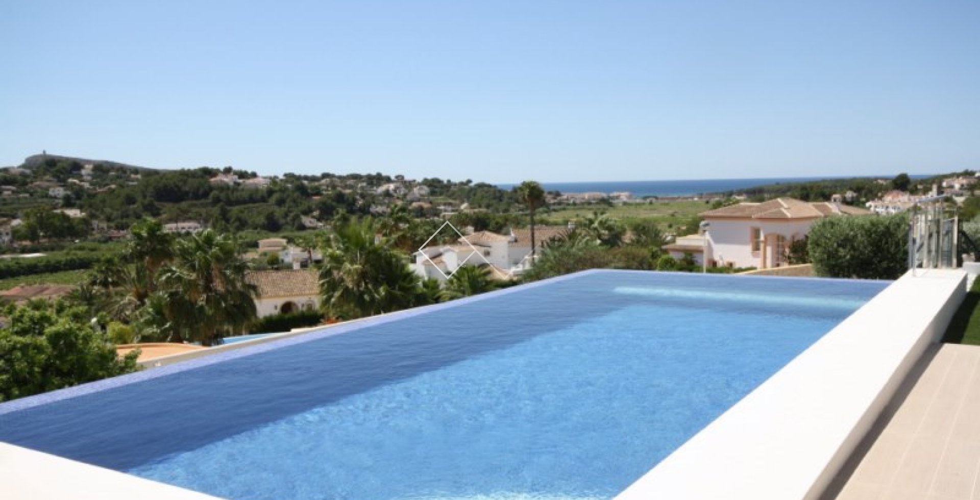 -pool Stunning modern villa with open valley and sea views in Solpark, Moraira for sale