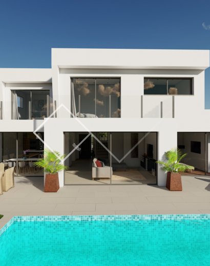 Sonnige moderne Villa zu verkaufen in Calpe