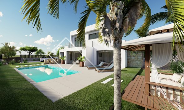 draussen - Sonnige moderne Villa zu verkaufen in Calpe