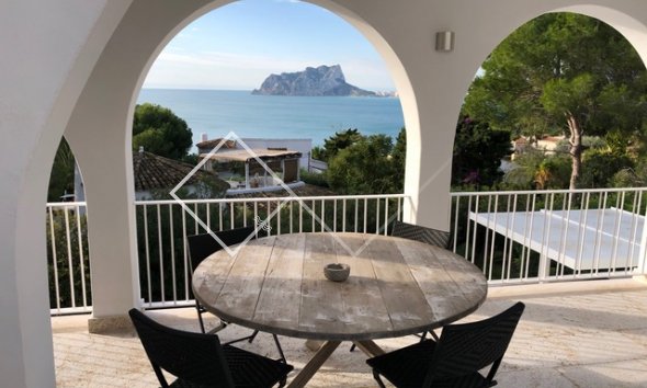 patio - Villa avec vue sur la mer à vendre à Moraira, Cap Blanc