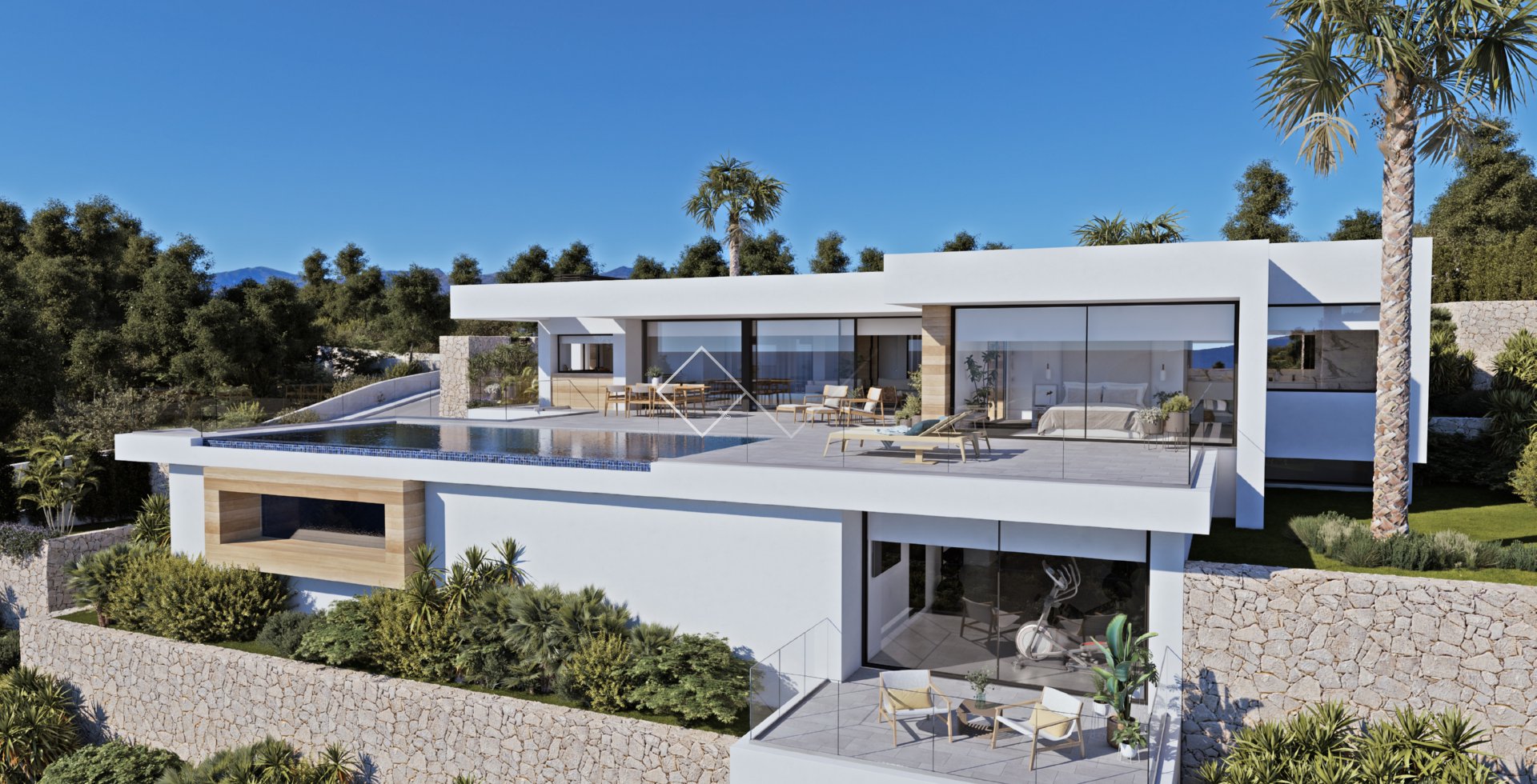 confort y vistas al mar - Atractiva villa con vistas al mar en venta en Benissa