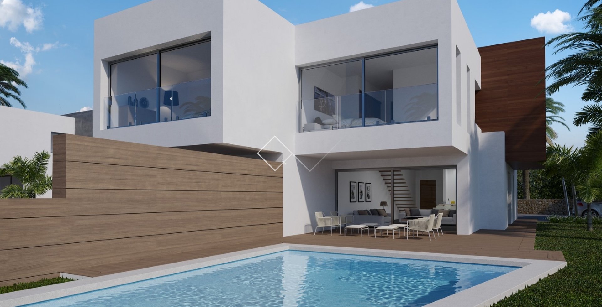 Semi-detached new villa for sale in Moraira, 600m from sea