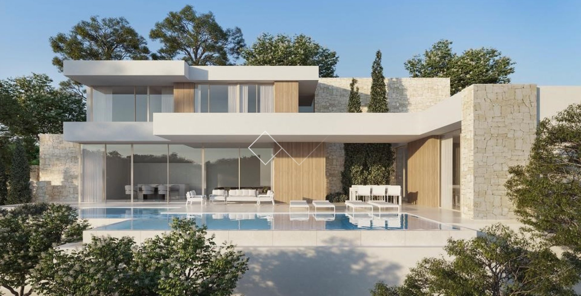 proyecto - Villa de nueva construcción en Pla del Mar, a 5 minutos a pie de Moraira