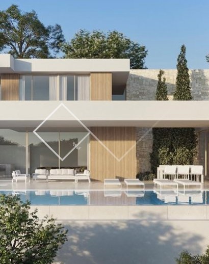 Projekt - Neubau-Villa in Pla del Mar, 5 Minuten zu Fuß nach Moraira