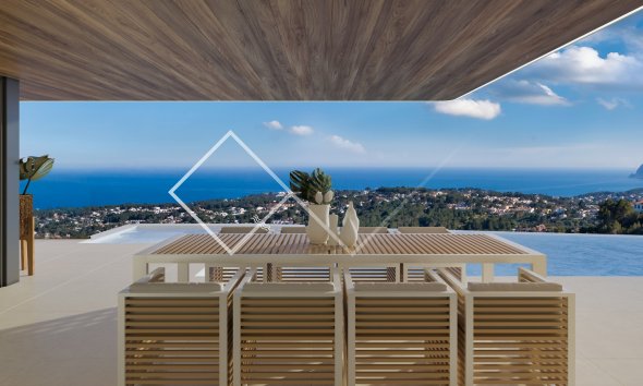 pure luxe - Luxueuze design villa met zeezicht te koop in Moraira
