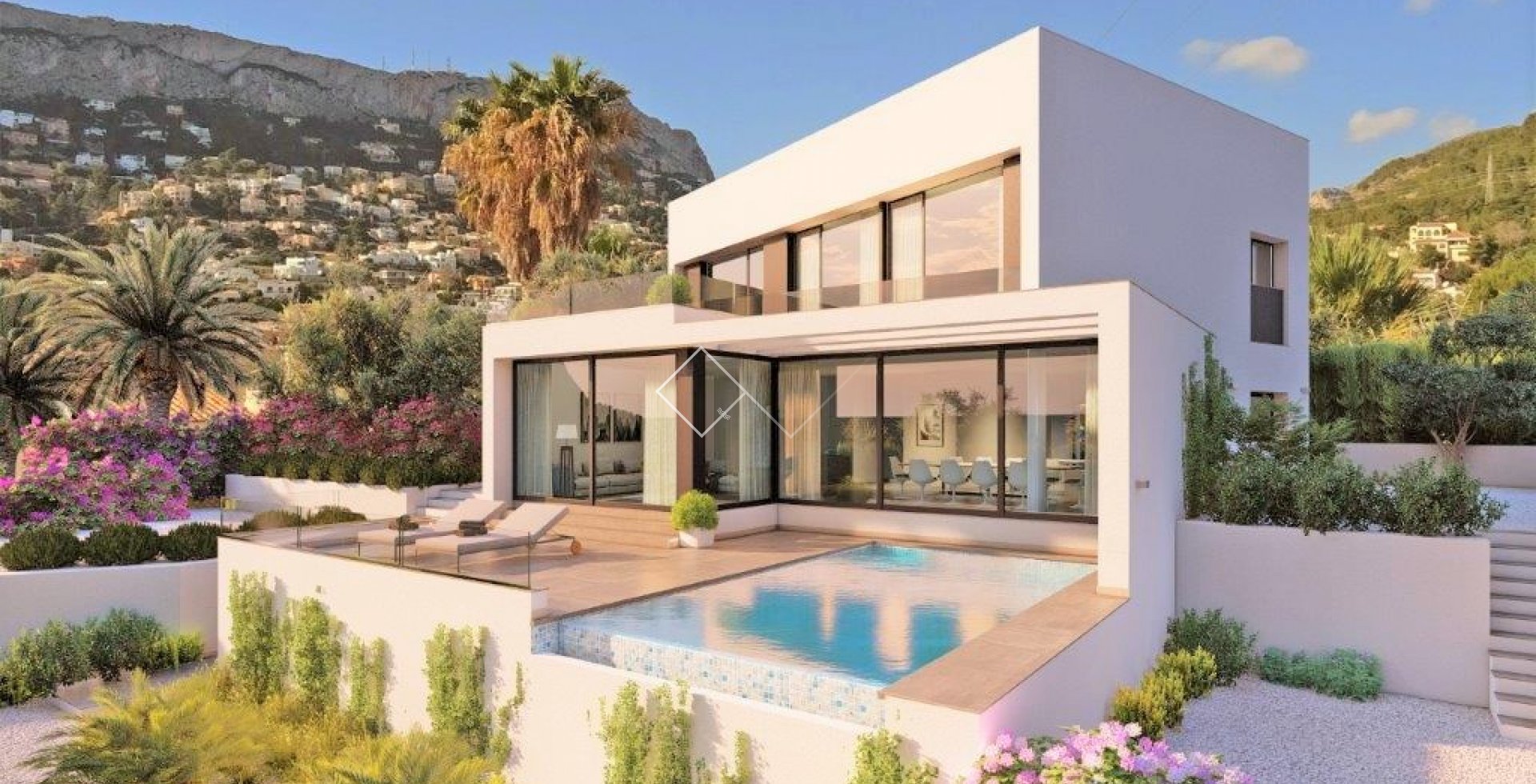 Moderna villa con vistas al mar en venta en Calpe