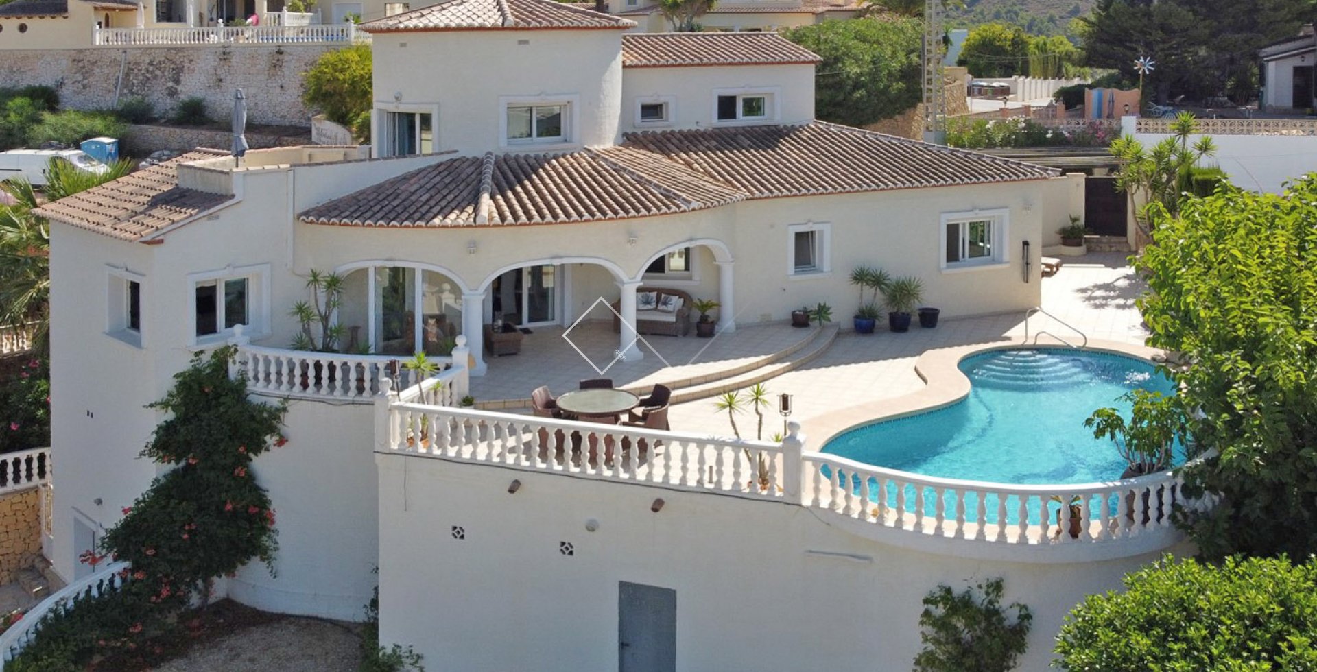 maison bien entretenue - villa avec vue sur mer à vendre à Moraira