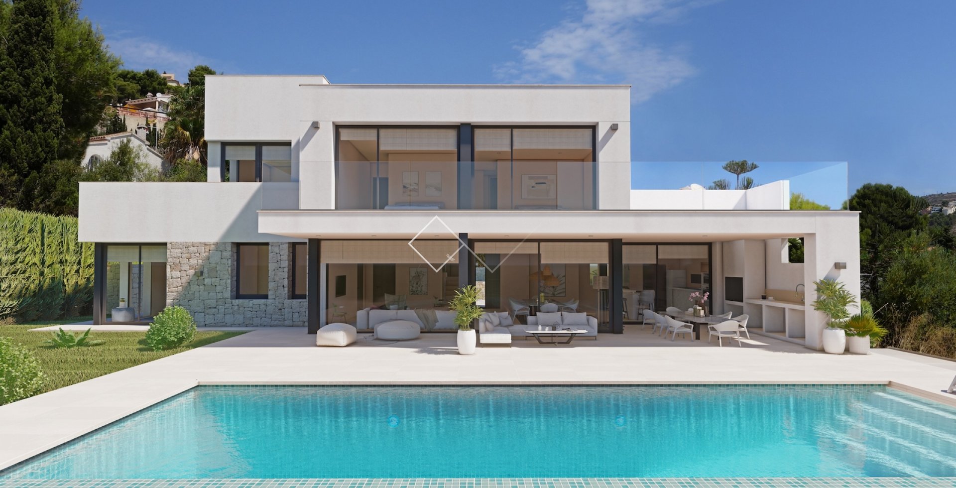 Project voor moderne villa te koop in Moraira, El Portet